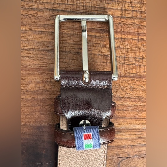 Cavalieri Brown Leather Belt made in Italy 120/105 - Picture 5 of 6